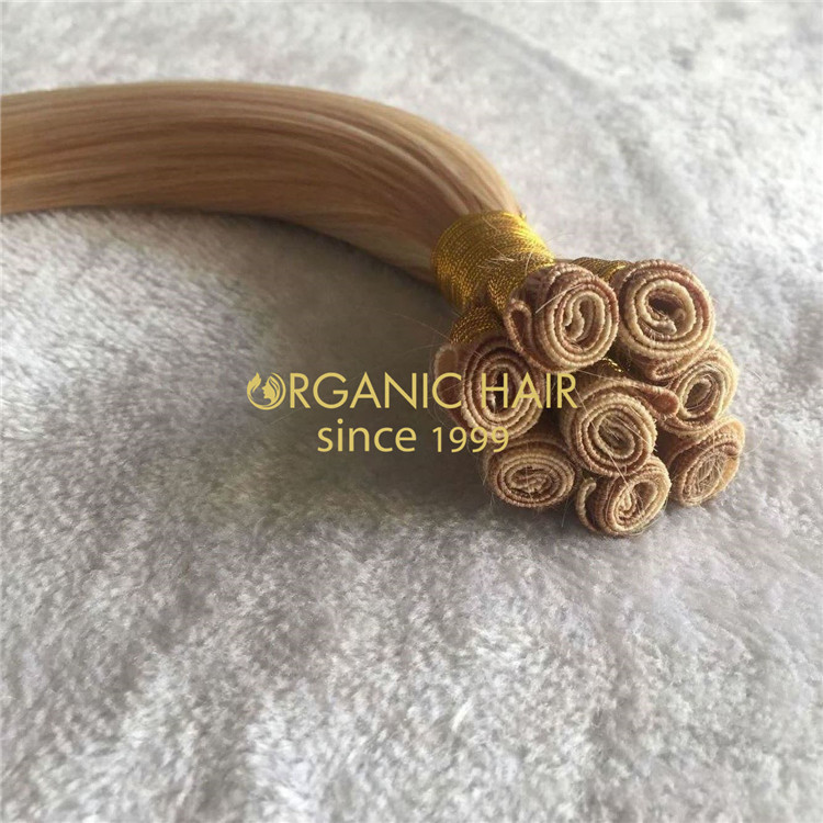 Russian human mix color hand-tied weft wholesale in China A153